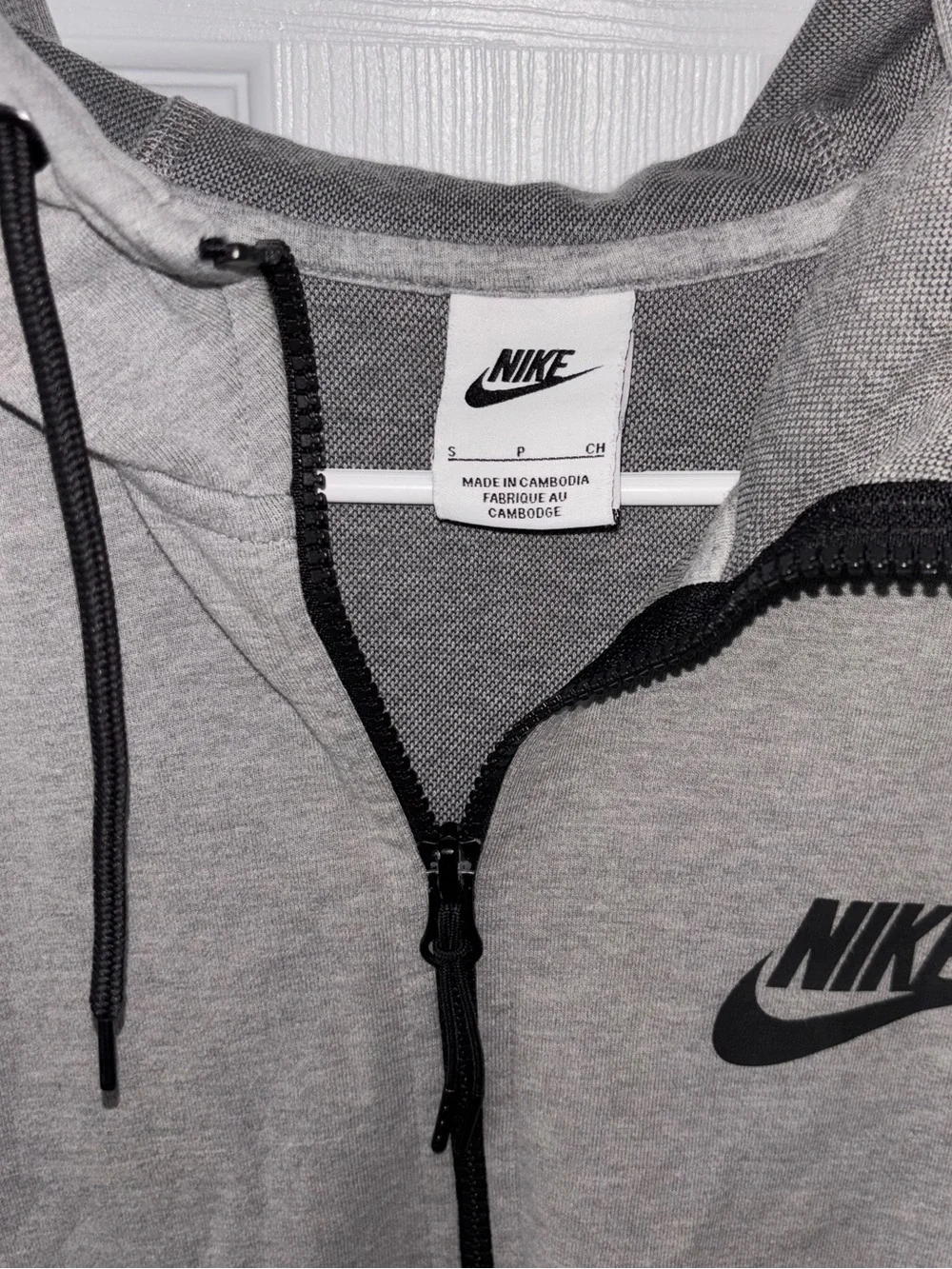 Nike Tech Fleeces Men's Grey Full-Zip Hoodie Jacket Sz S